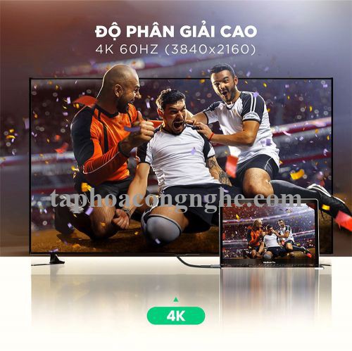 Ugreen 70325 3M 2.0 4K 60Hz 18Gbps màu đen Cáp HDMI chống nhiễu độ phân giải Cao HD136 30070325